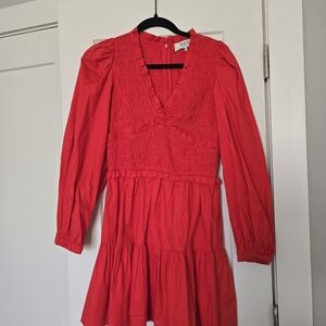 Red Long Sleeve Dress